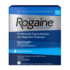 Rogaine Mens Minoxidil Hair Loss Treatment Solution, 3 Month