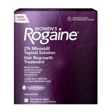Rogaine Women's 2% Minoxidil Solution for Hair Regrowth, 3 Month Supply, thumbnail image 1 of 9
