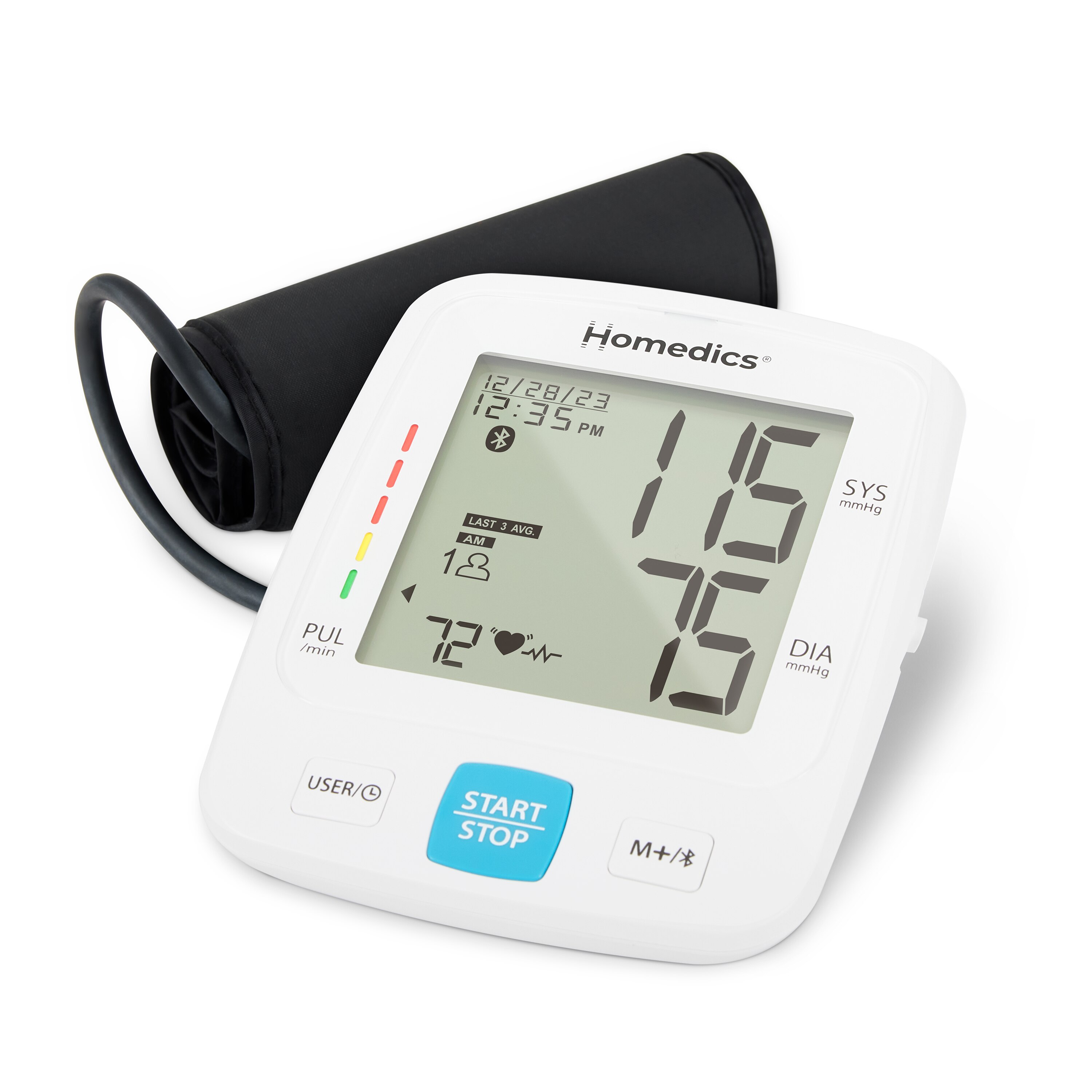 Upper arm blood pressure monitor for the home