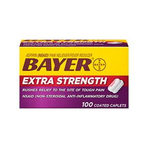 Bayer - Aspirina en tabletas recubiertas, potencia extra, 500 mg, paq. de 100
