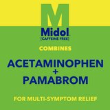 Midol Complete Caffeine Free Menstrual Pain Relief Acetaminophen Caplets, 24 CT, thumbnail image 4 of 9