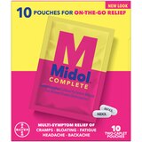 Midol Complete On the Go Menstrual Pain Relief Acetaminophen Caplets, 10 CT, thumbnail image 1 of 7