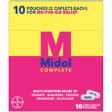 Midol Complete On the Go Menstrual Pain Relief Acetaminophen Caplets, 10 CT, thumbnail image 3 of 7