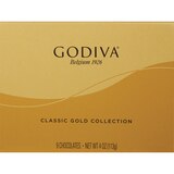 Godiva Classic Gold Collection Chocolate Gift Box, Assorted Flavor, 9 ct, 4 oz, thumbnail image 1 of 3