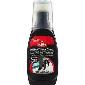 Kiwi Instant Wax Shine - Cera abrillantadora para cuero, Black