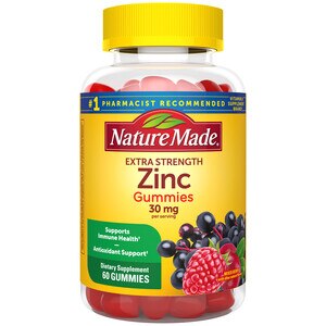 Nature Made Extra Strength Zinc 30 mg Gummies, 60 CT