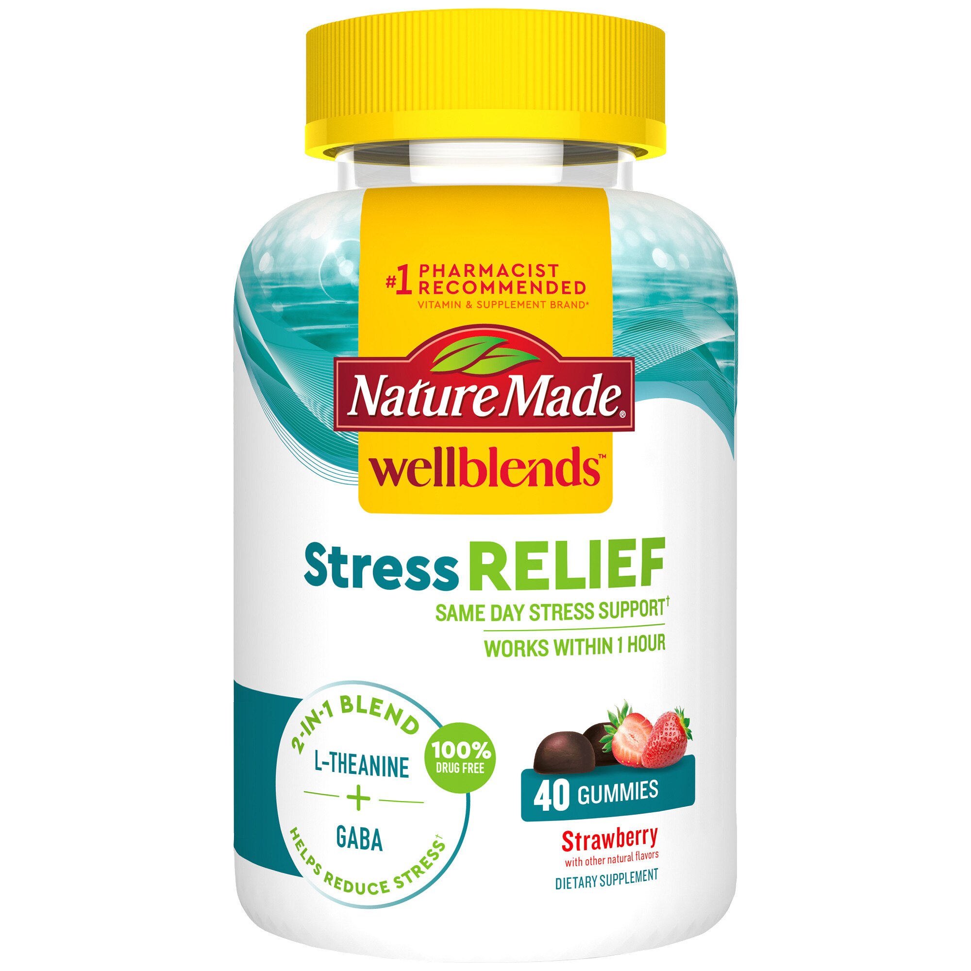Nature Made Wellblends Stress Relief Gummies, 40 CT