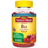 Nature Made Extra Strength Vitamin B12 Gummies, 3000 mcg per serving, 60 CT, thumbnail image 1 of 13