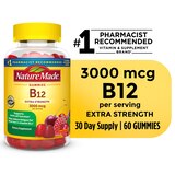 Nature Made Extra Strength Vitamin B12 Gummies, 3000 mcg per serving, 60 CT, thumbnail image 2 of 13