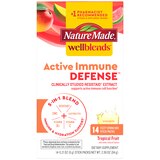 Nature Made Wellblends Active Immune Defense Fizzy Drink Mix, ResistAid, Vitamin C, Vitamin D, Zinc, and Electrolytes Powder, 14 CT, thumbnail image 1 of 11