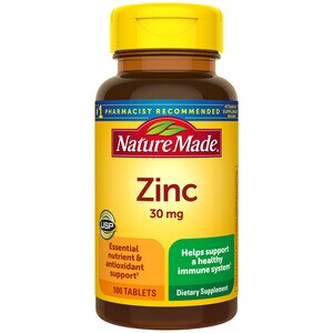 Nature Made Zinc 30mg Tablets, 100 Ct , CVS