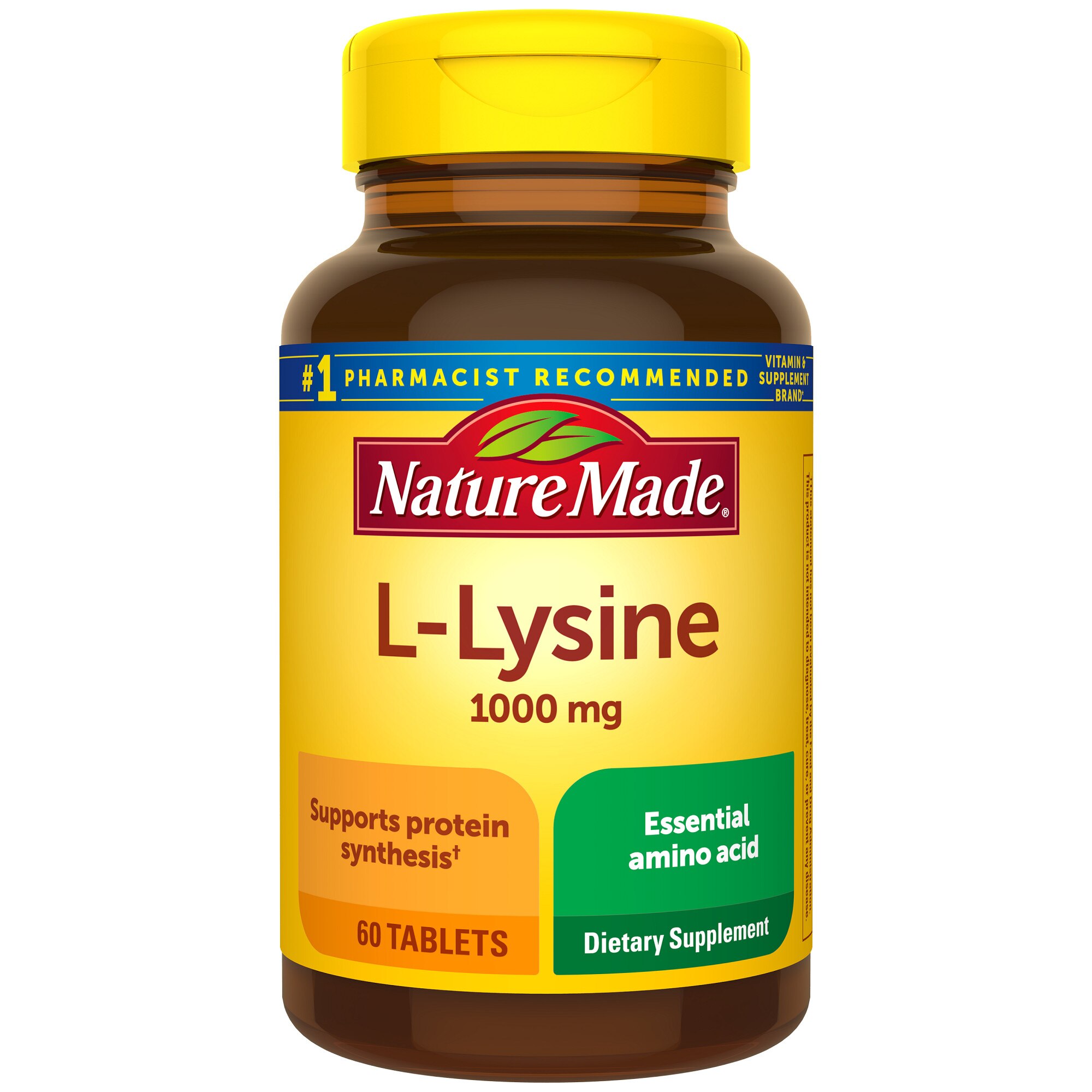 Nature Made Extra Strength L-Lysine 1000mg Tablets, 60 Ct , CVS