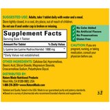 Nature Made Extra Strength L-Lysine 1000mg Tablets, 60 CT, thumbnail image 5 of 9