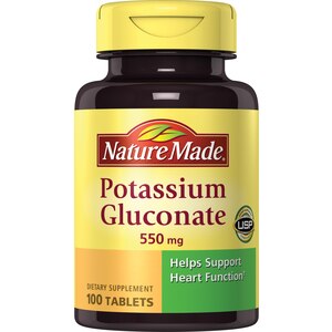 Nature Made - Gluconato de potasio en tabletas, 550 mg, 100 u.