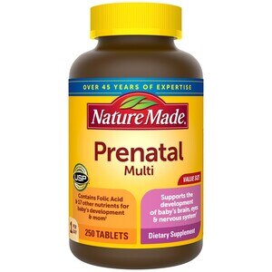 Nature Made Prenatal Multivitamin Tablets, 250 CT