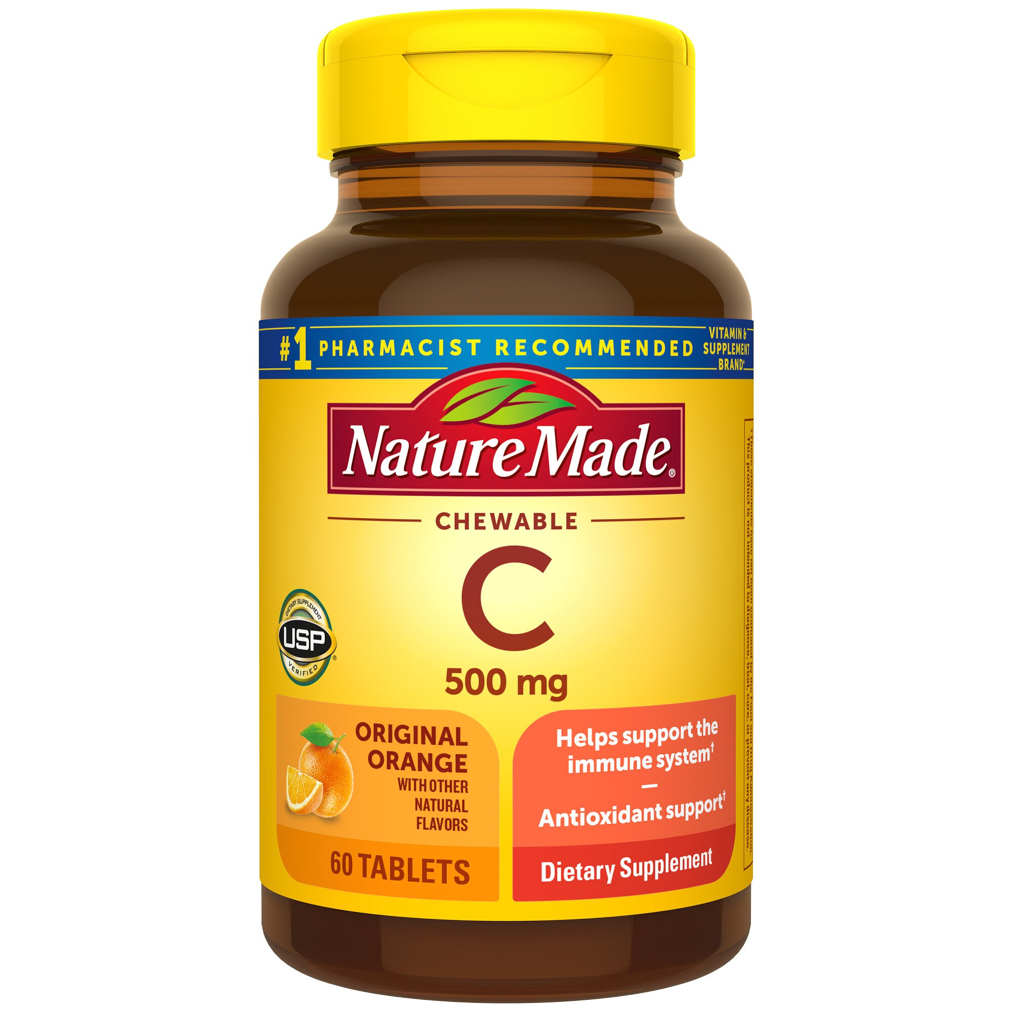 Nature Made Chewable Vitamin C 500 Mg Tablets, 60 Ct , CVS