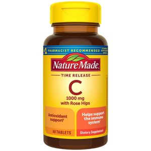 Nature Made Vitamin C w/Rose Hips Timed Release Tablets 1000 mg, 60CT