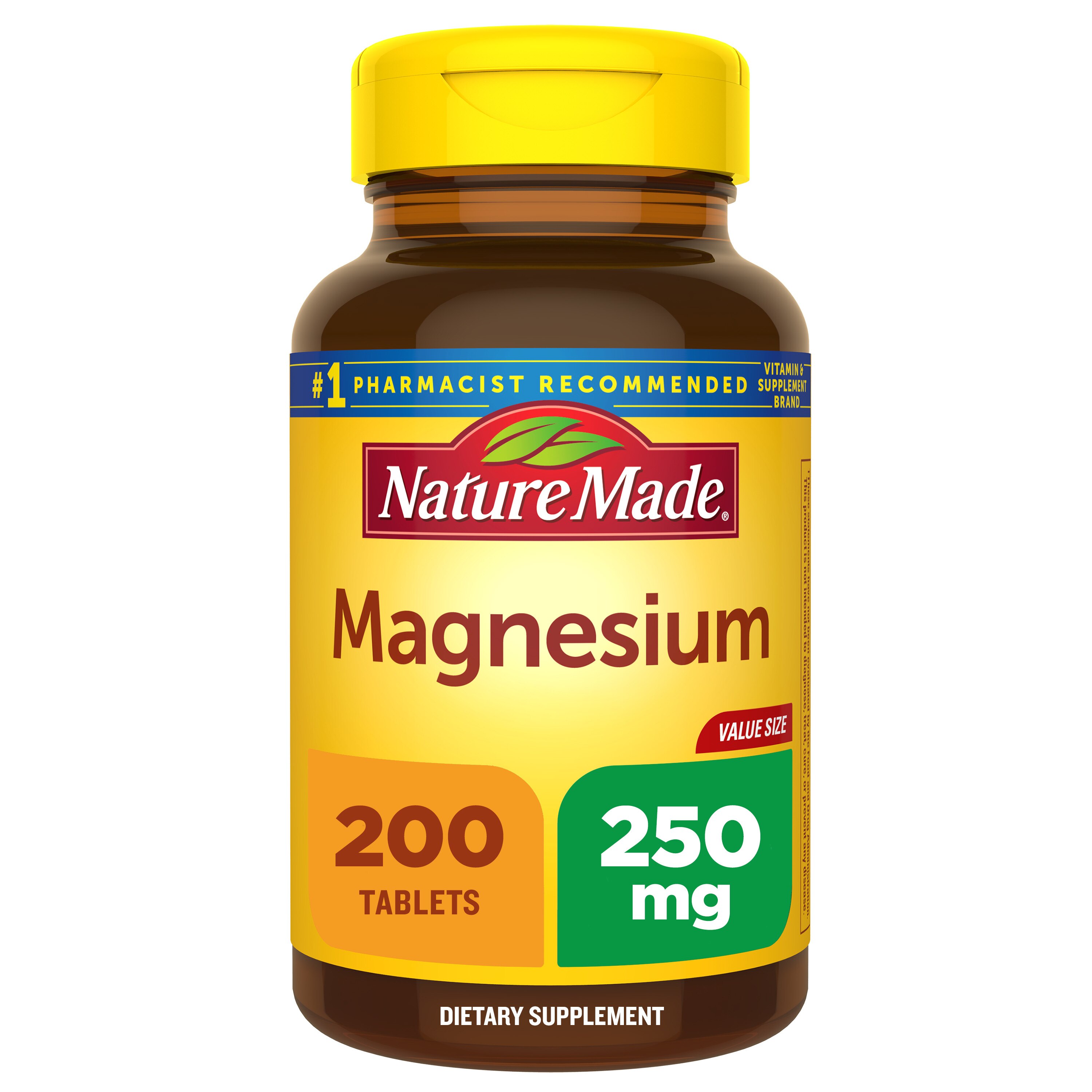 Nature Made Magnesium (Oxide) 250 mg Tablets Value Size, 200CT