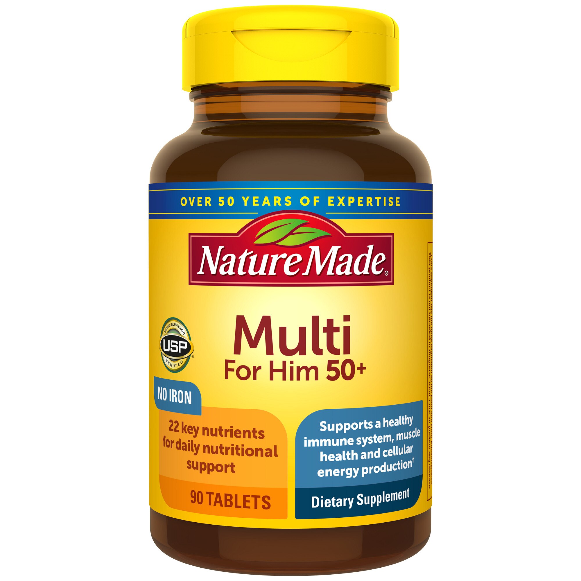 Nature Made Multi For Him 50+ Tablets, 90 Ct , CVS