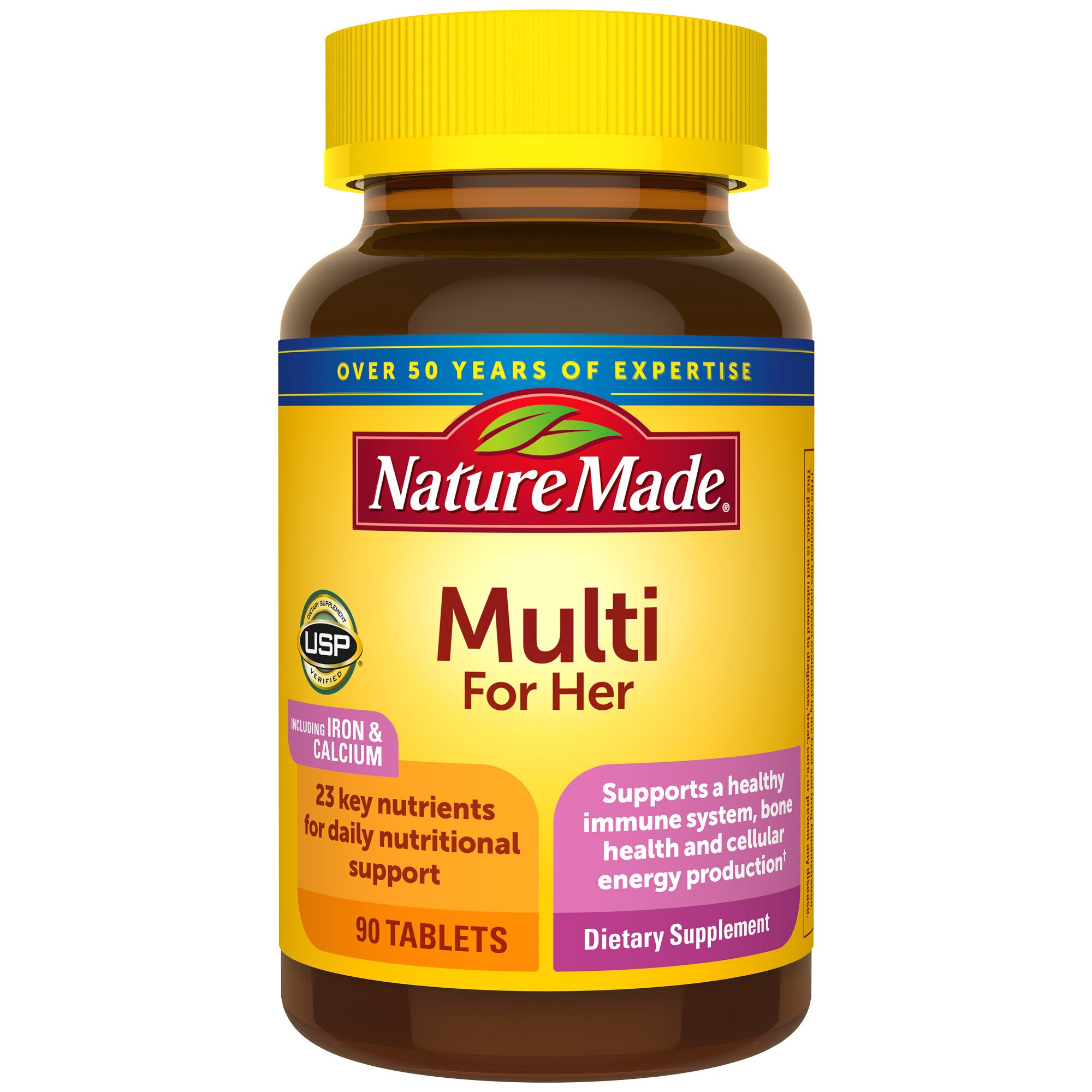 Nature Made - Multivitaminas para mujeres en tabletas, 90 u.