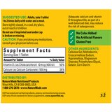 Nature Made Calcium 500 mg with Vitamin D3 Tablets, 130 CT, thumbnail image 5 of 9