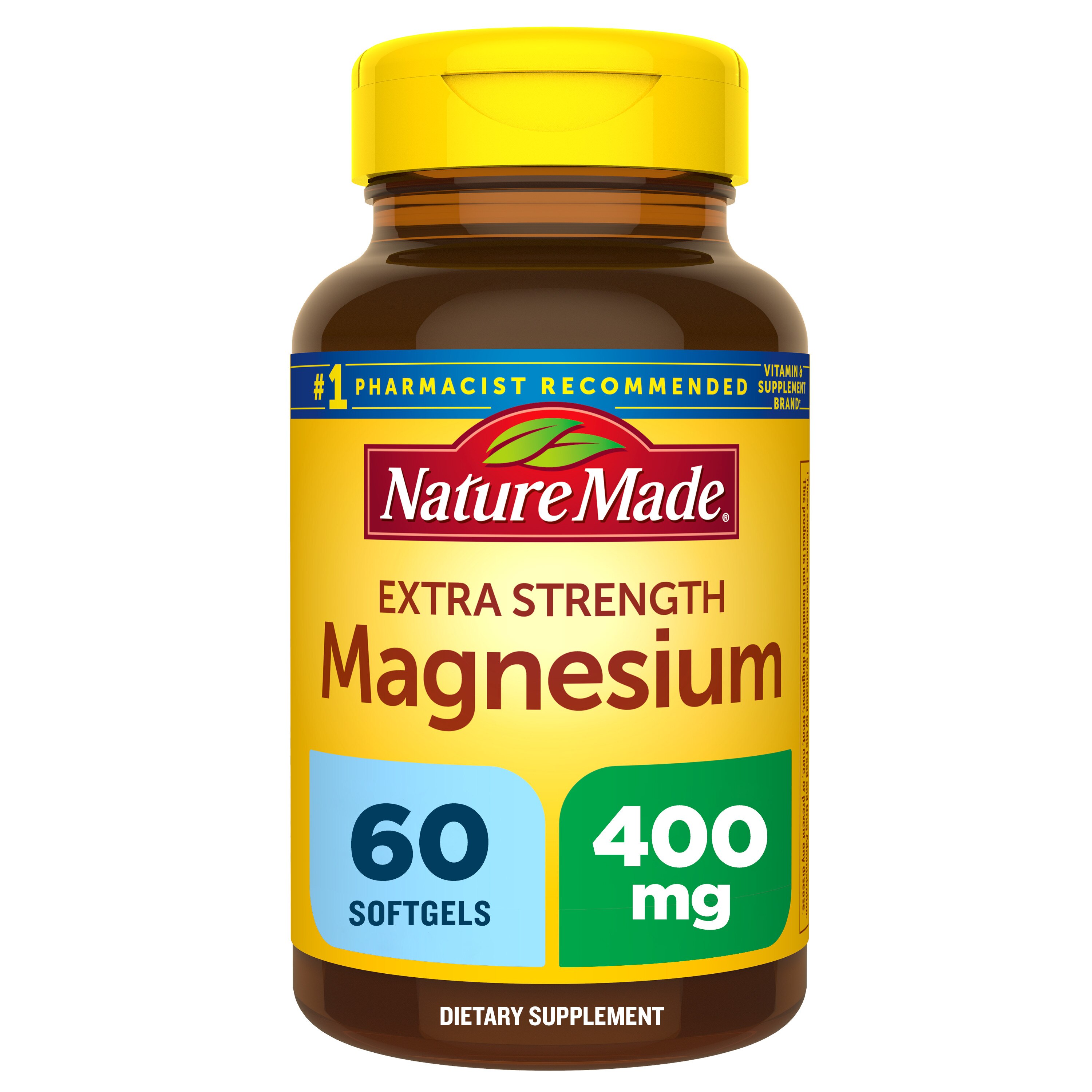 Nature Made Extra Strength Magnesium Oxide 400 Mg Softgels, 60 Ct , CVS