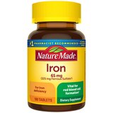 Nature Made Iron (from Ferrous Sulfate) Tablets 65 mg, 180CT, thumbnail image 1 of 9