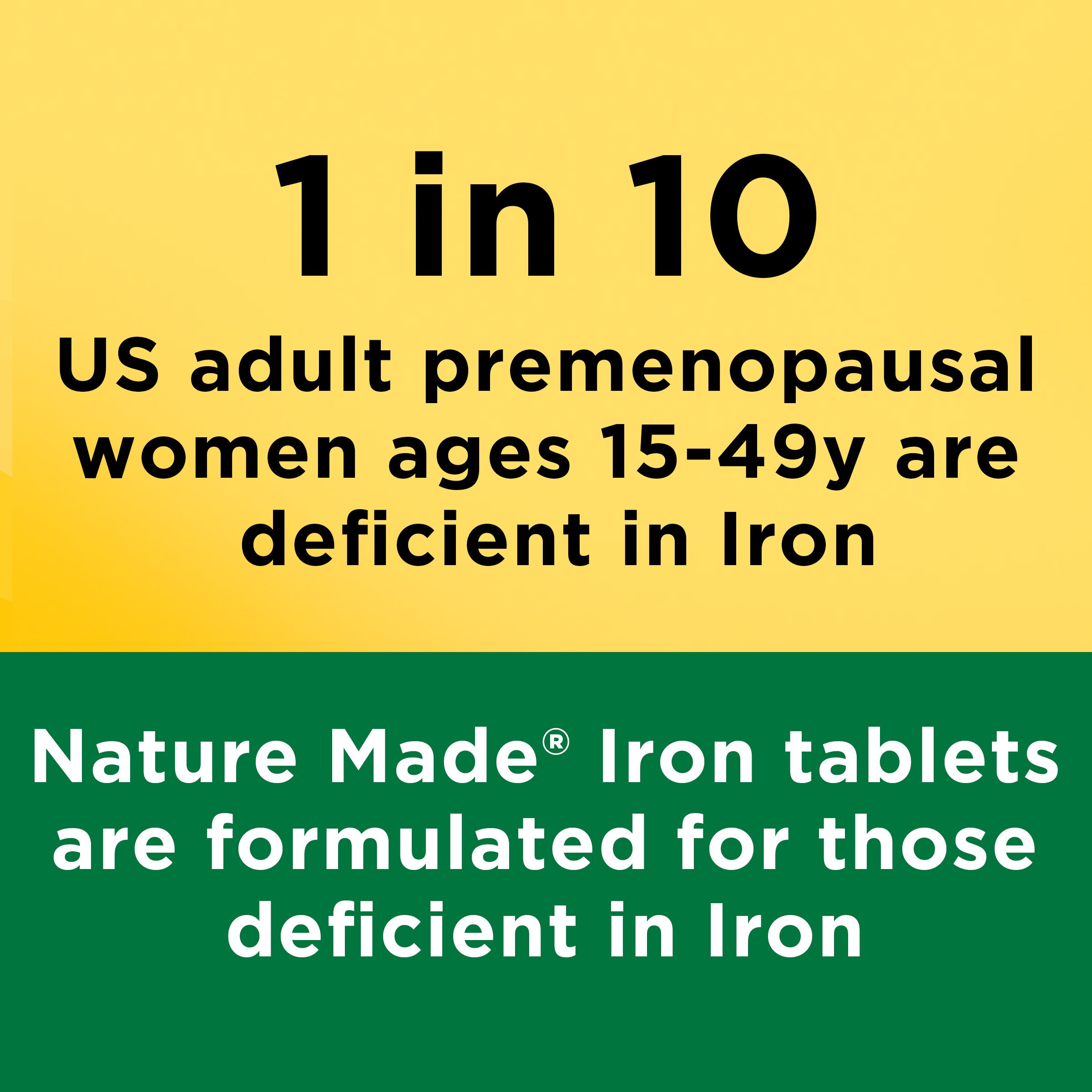 Iron (from Ferrous Sulfate) Tablets 65 mg, 180CT