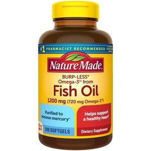  Nature Made One Per Day Burpless Fish Oil, 120CT 