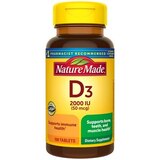 Nature Made Vitamin D3 Tablets,  2000 IU (50 mcg), 100 CT, thumbnail image 1 of 9