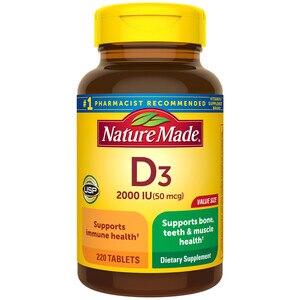 Nature Made D3 2000 IU Vitamin D, 220CT