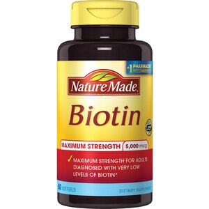 Nature Made Max Strength Biotin Softgels 5000 mcg
