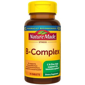 Nature Made - Tabletas de complejo B con cinc para el estrés, 75 u.