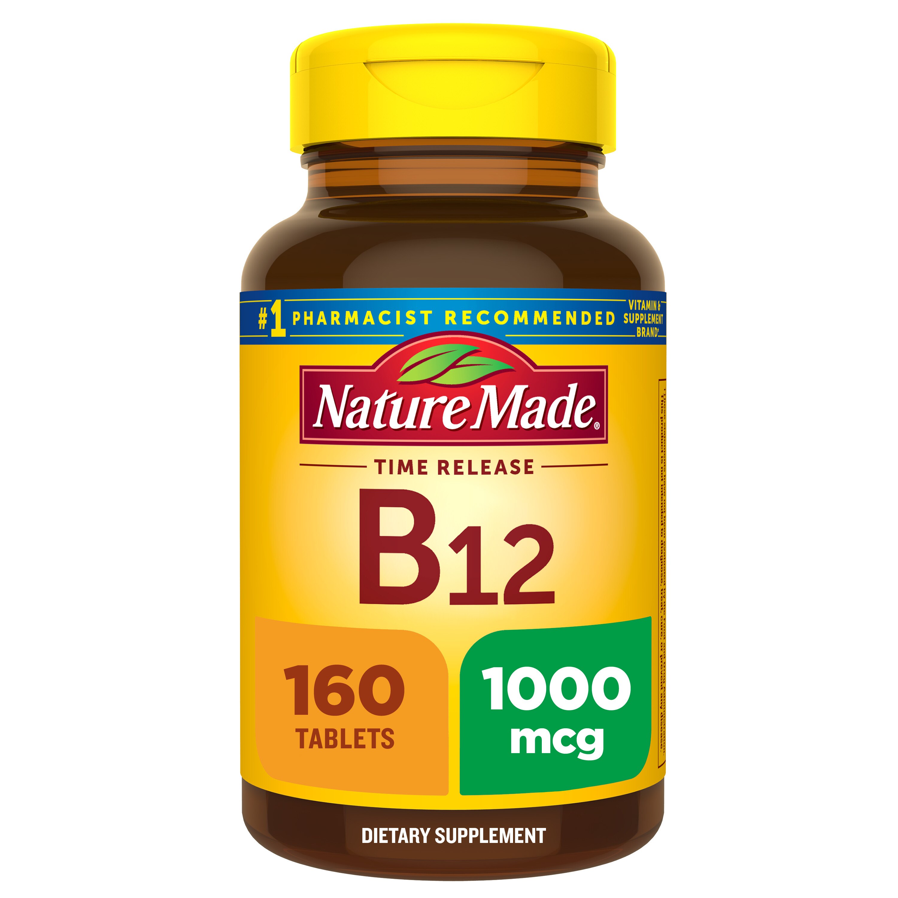 Nature Made Vitamin B12 1000 Mcg Time Release Tablets, 160 Ct , CVS