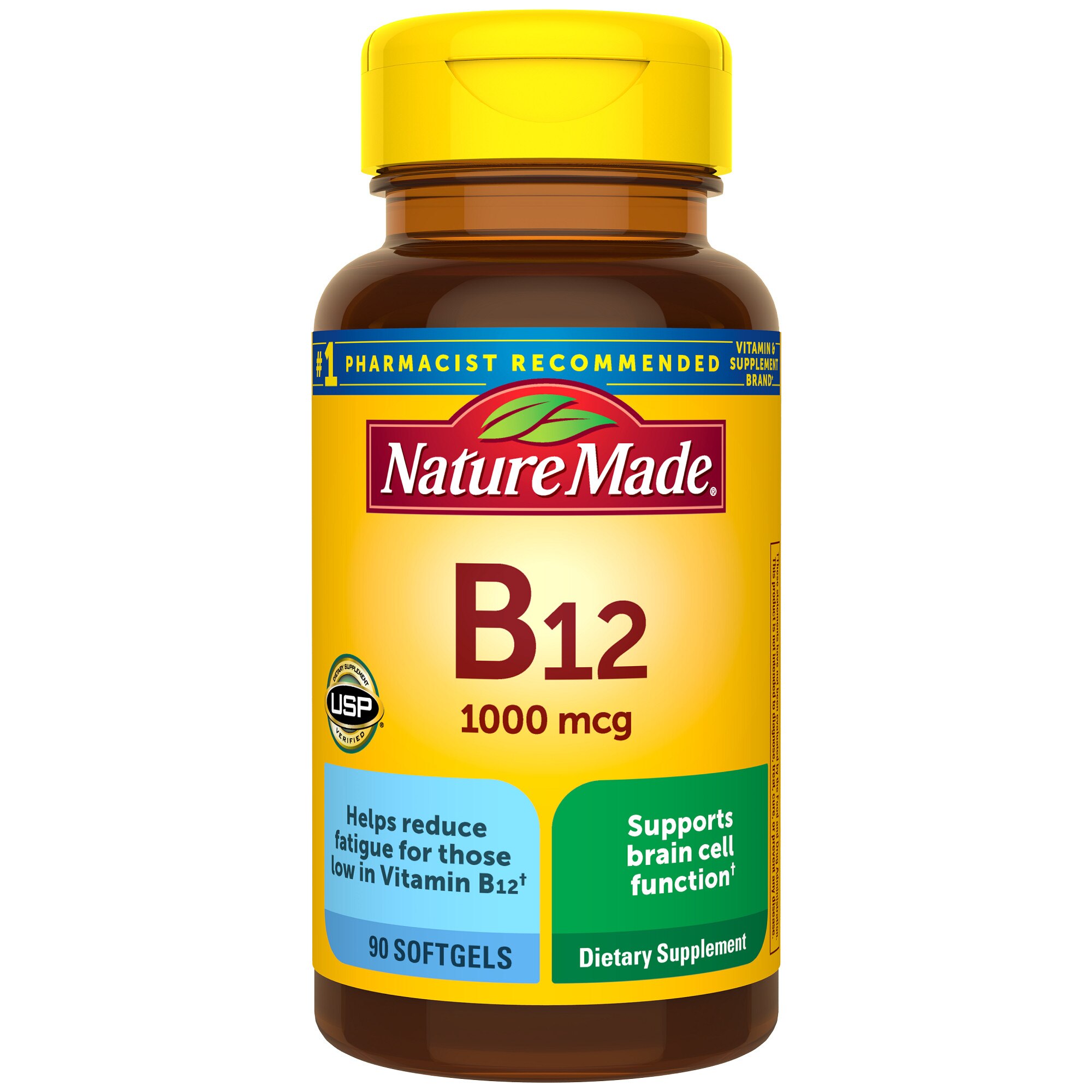  Nature Made Vitamin B12 1000 mcg. Softgels, 90CT 