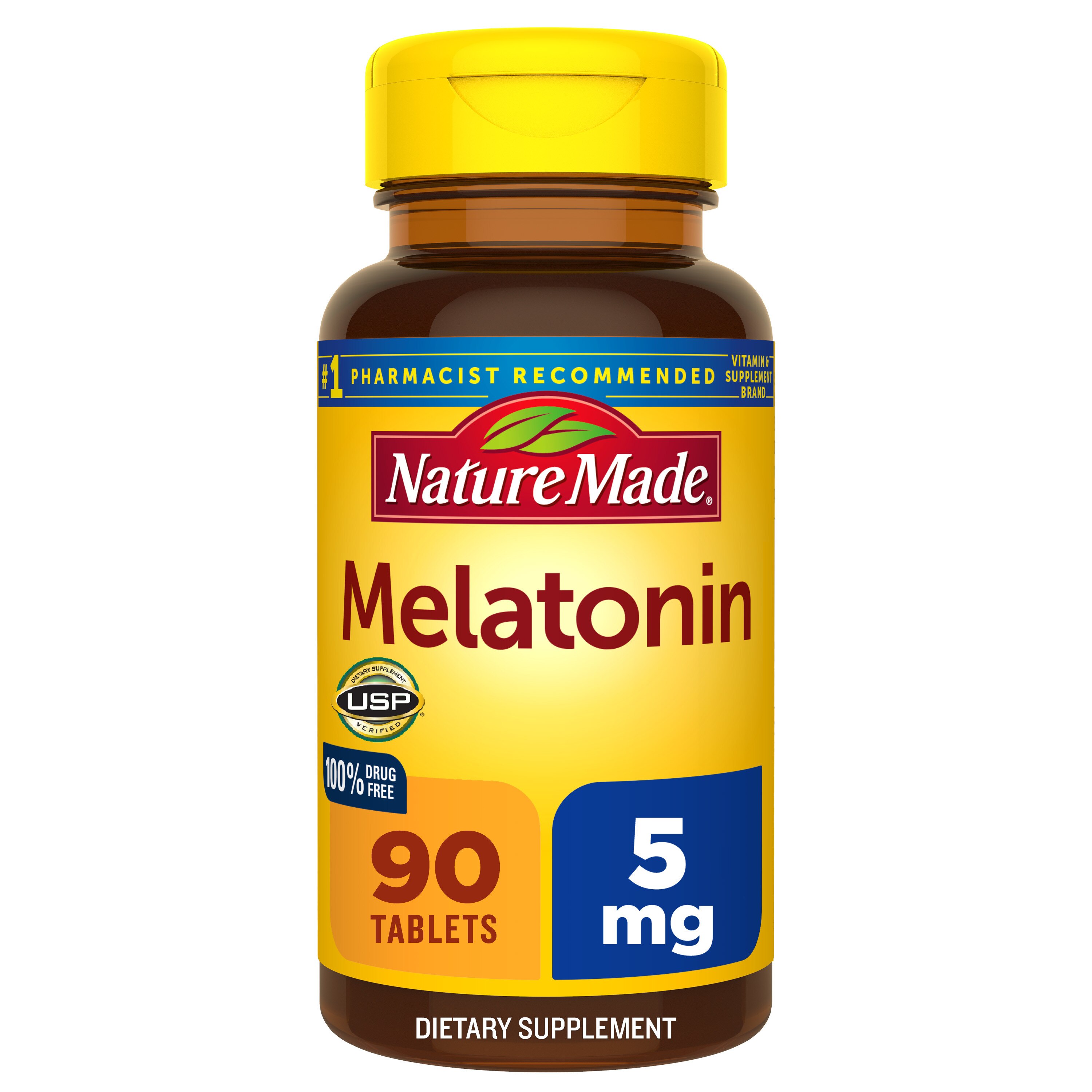 Nature Made - Tabletas de melatonina, potencia extra 5 mg, 90 U
