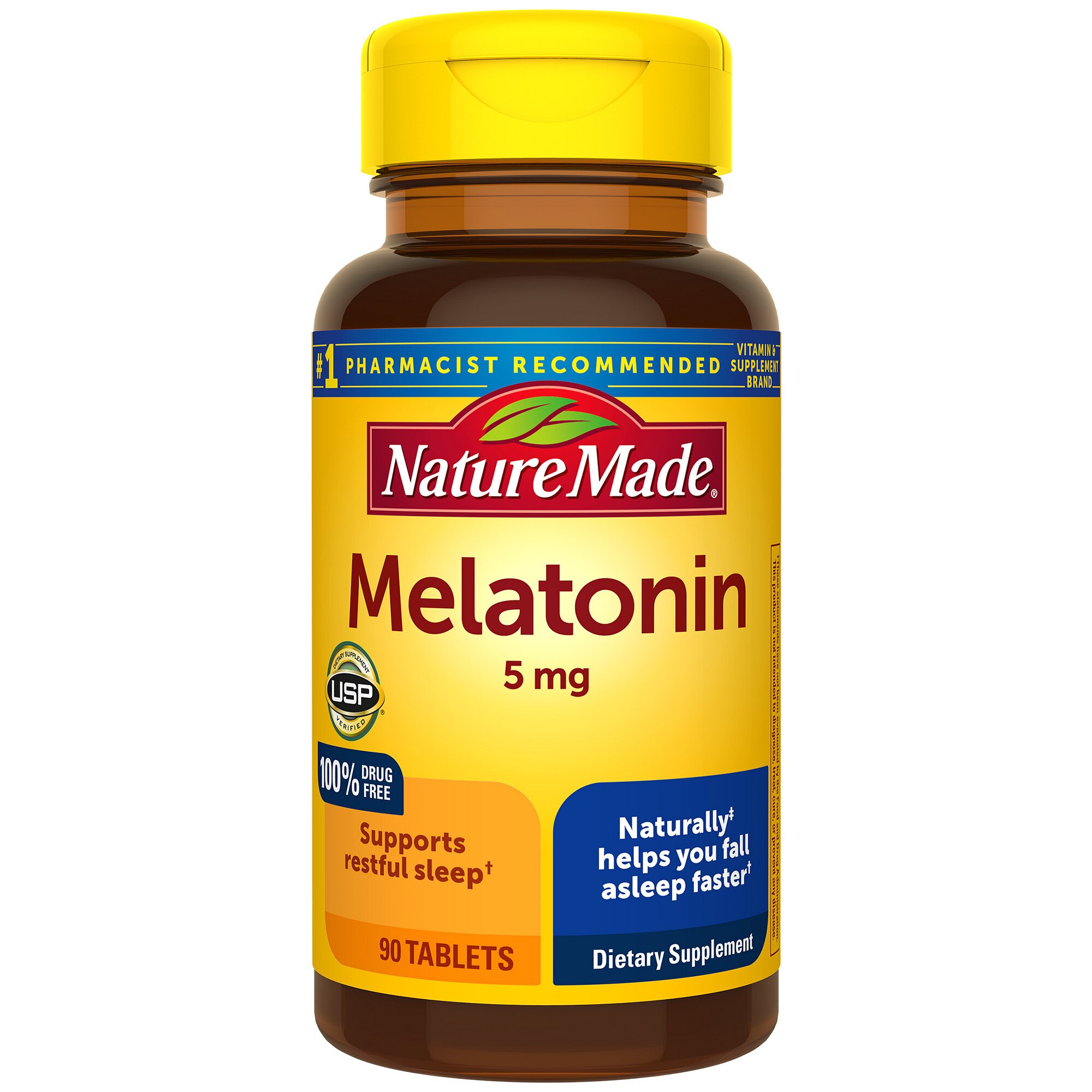 Nature Made Melatonin 5mg Tablets, 90 Ct , CVS