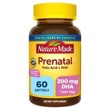 Nature Made Prenatal Multivitamin + 200 mg DHA Softgels to Support Baby's Development, 60 CT, thumbnail image 1 of 9