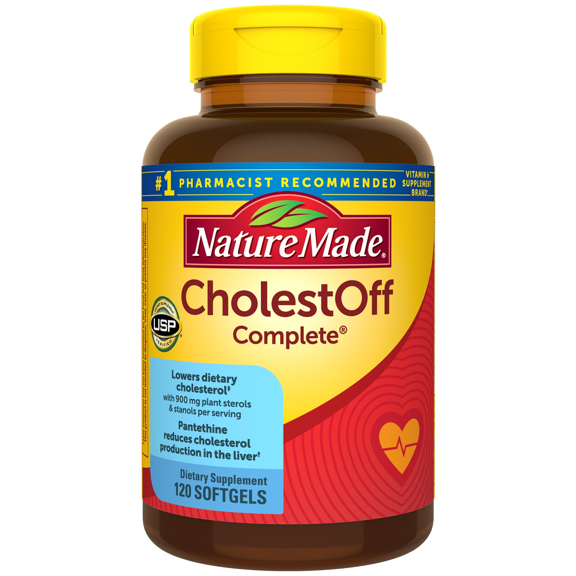 Nature Made CholestOff Complete Heart Health Support Softgels, 120 Ct , CVS