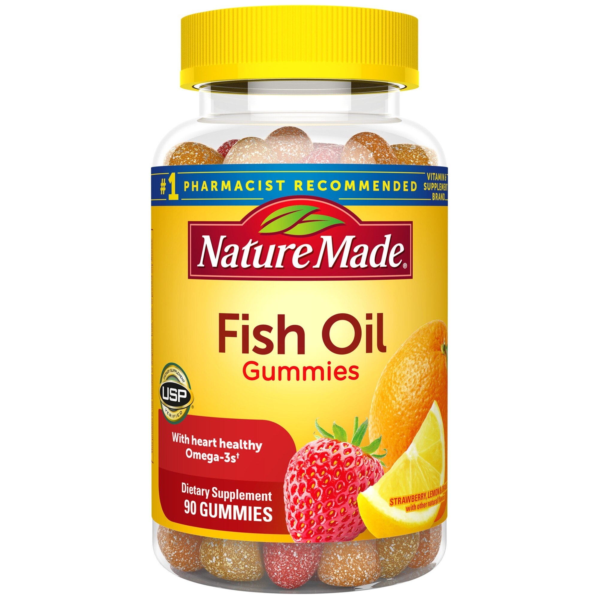 Nature Made - Aceite de pescado en gomitas, para adultos, 90 u.