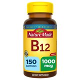 Nature Made Vitamin B12 1000 mcg Softgels, 150 CT, thumbnail image 1 of 9