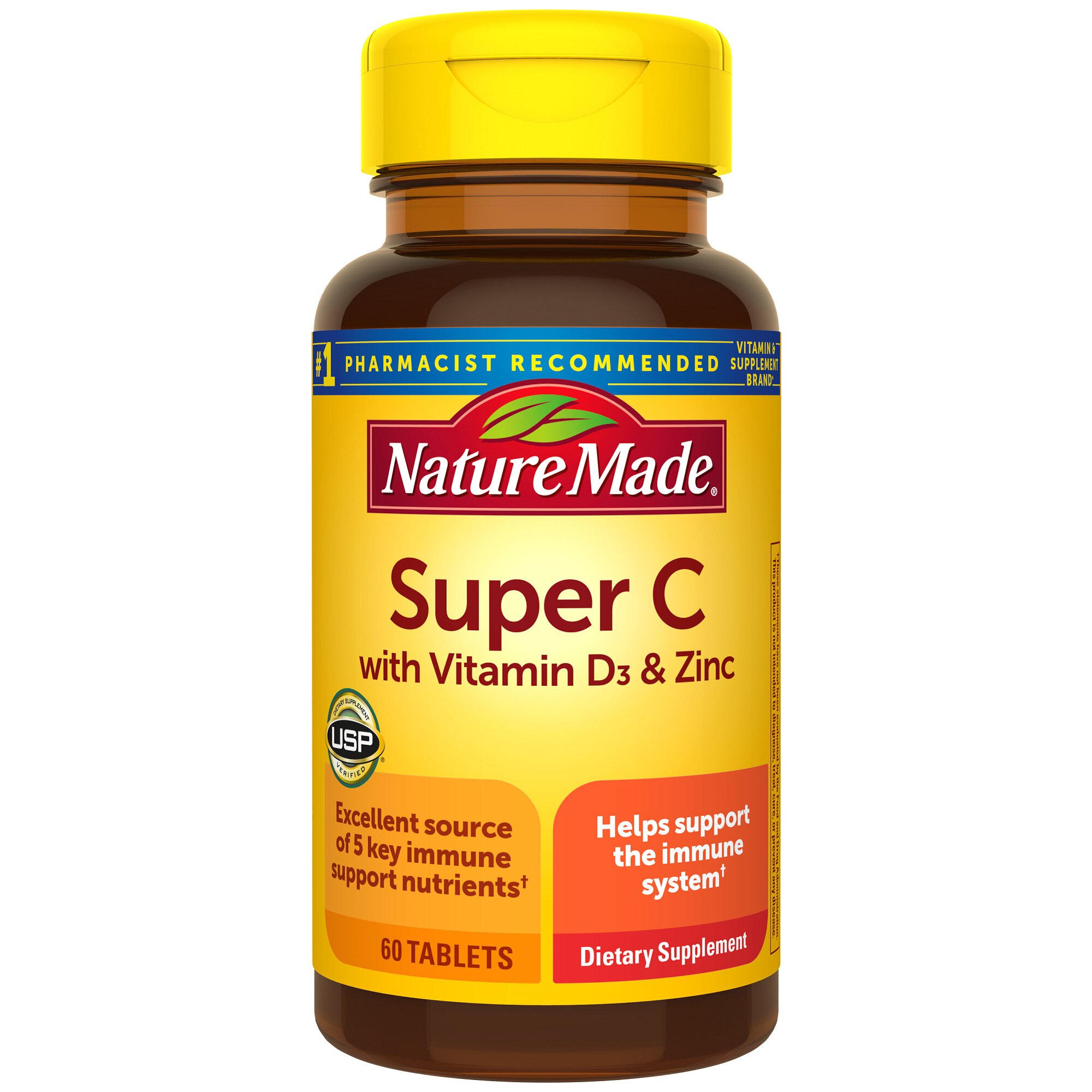 Nature Made Super C With Vitamin D3 And Zinc Tablets, 60 Ct , CVS