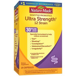  Nature Made Digestive Probiotics Multi-Strain 12 Ultra-Strength, 25CT 