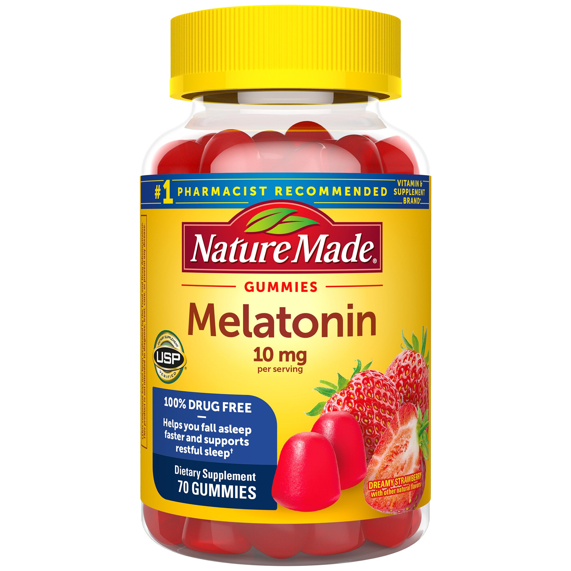 Nature Made - Melatonina en gomitas de 10 mg, 70 u.
