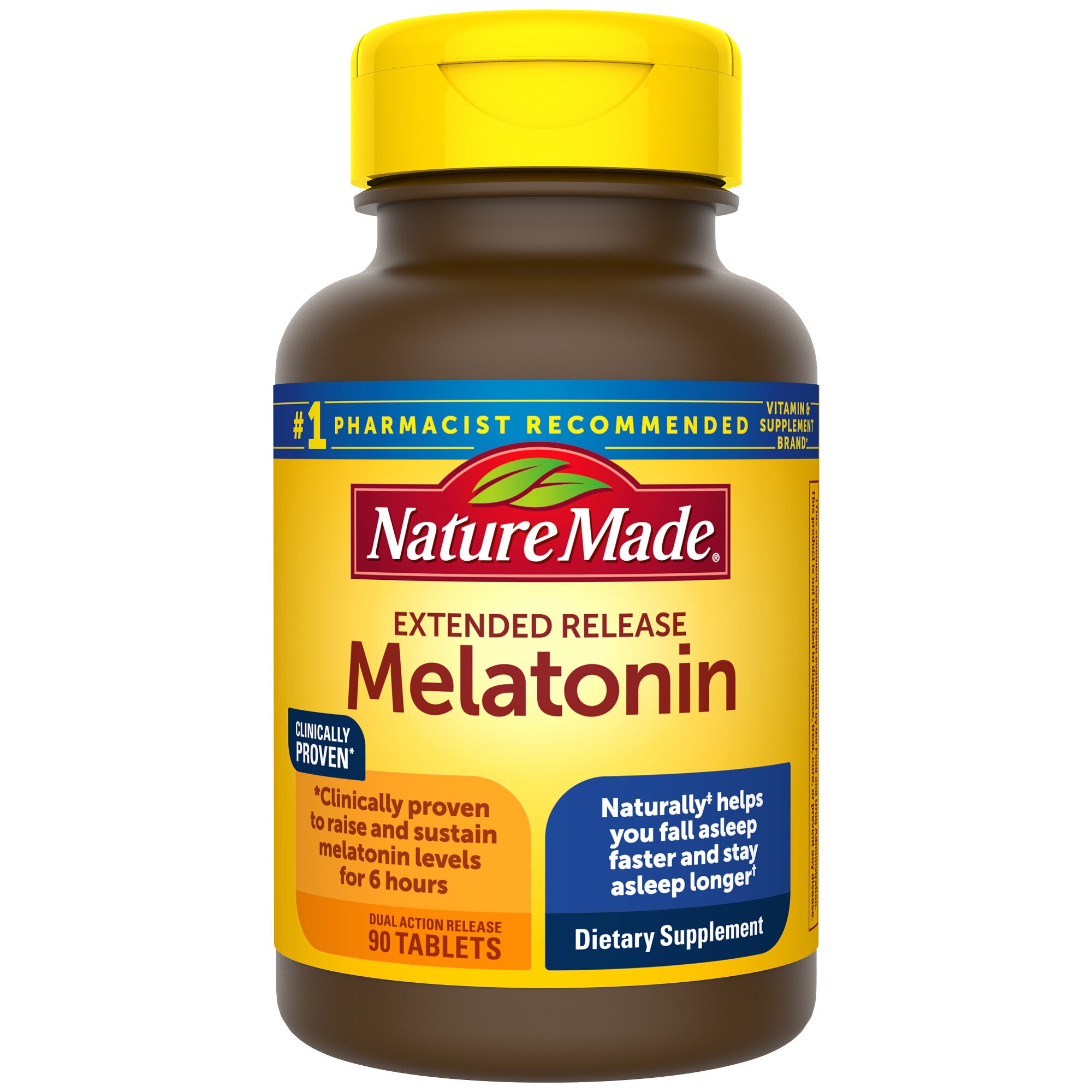  Nature Made  Extended Release Melatonin 4mg Tablets, 90 CT 