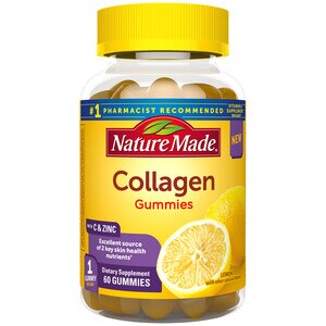 Nature Made Collagen Gummies - Colágeno hidrolizado, 100 mg, en gomitas, 60 u.