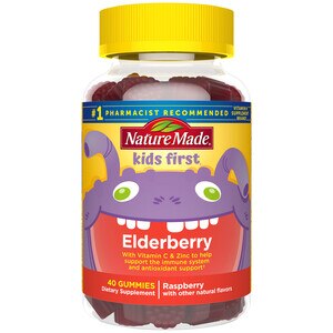 Nature Made Kids First Elderberry with Vitamin C and Zinc Gummies, 40 CT