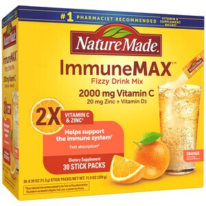 Nature Made ImmuneMAX Fizzy Drink Mix, 30 CT