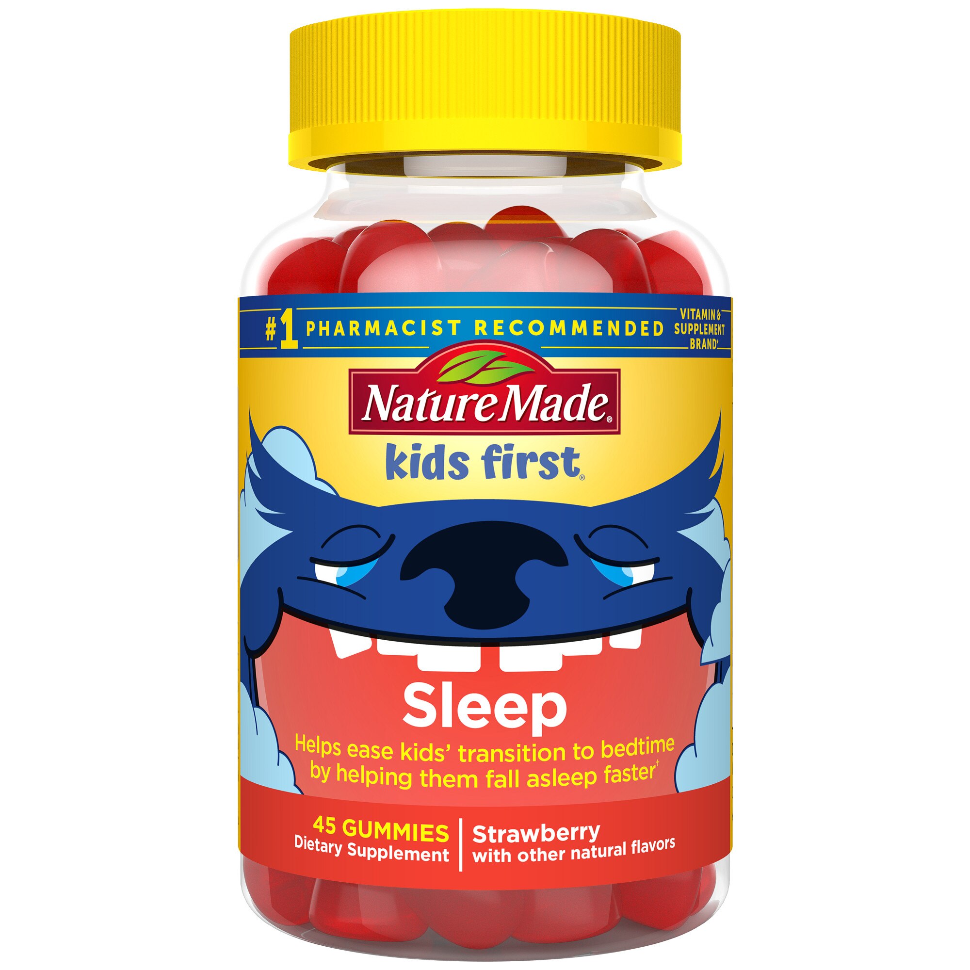 Nature Made Kids First Sleep - Melatonina en gomitas para niños, 45 u.