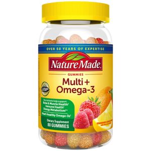  Nature Made Multi + Omega-3 Adult Gummies, 80CT 